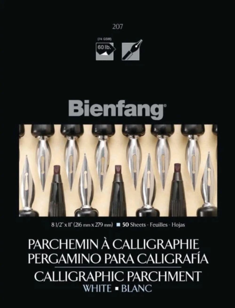 Bienfang Calligraphic Parchment Paper 8.5 x 11 White 50 Sheets Sealed